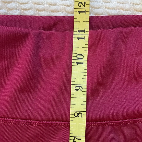 SHEIN burgundy workout leggings with sheer cutouts Size S - Picture 6 of 7